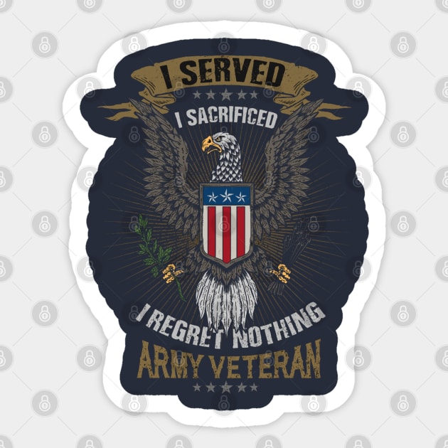 US Army veteran Sticker by RamsApparel08